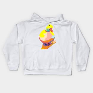 Duck on Palm Meme Kids Hoodie